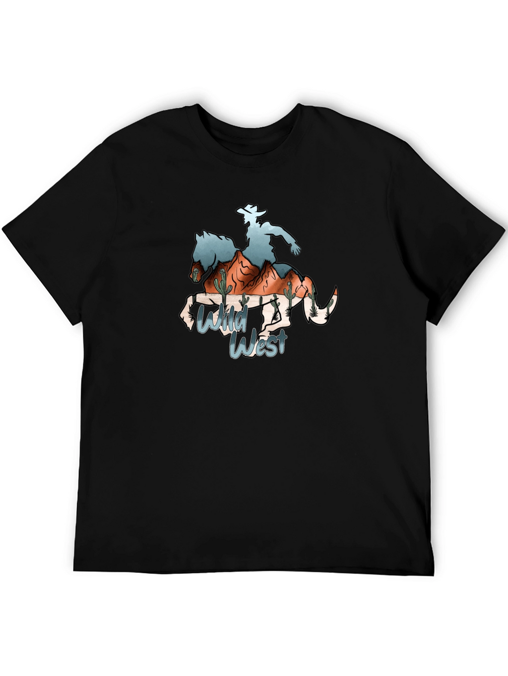 Wild West Cowboy Graphic T-Shirt