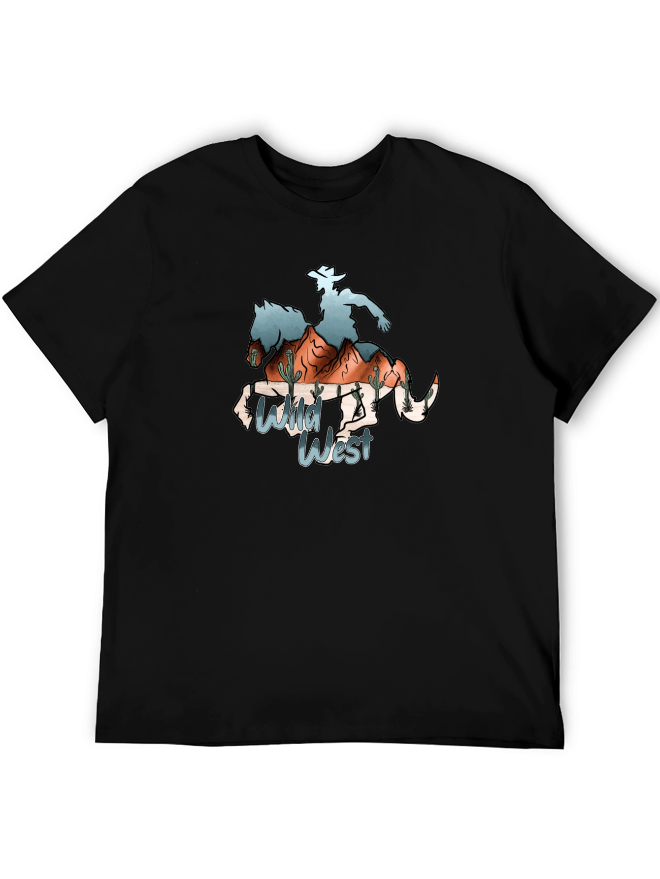 Wild West Cowboy Graphic T-Shirt