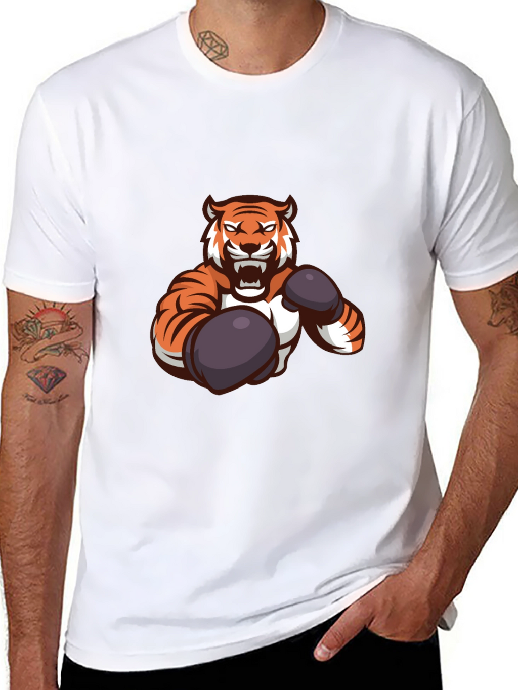 Tiger Boxer Graphic T-Shirt - Fierce Style