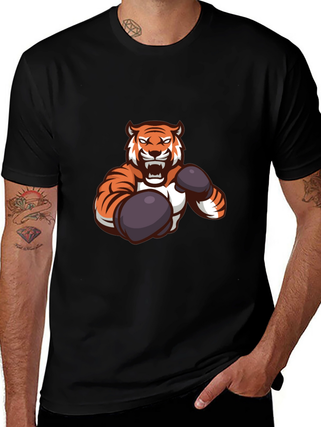 Tiger Boxer Graphic T-Shirt - Fierce Style