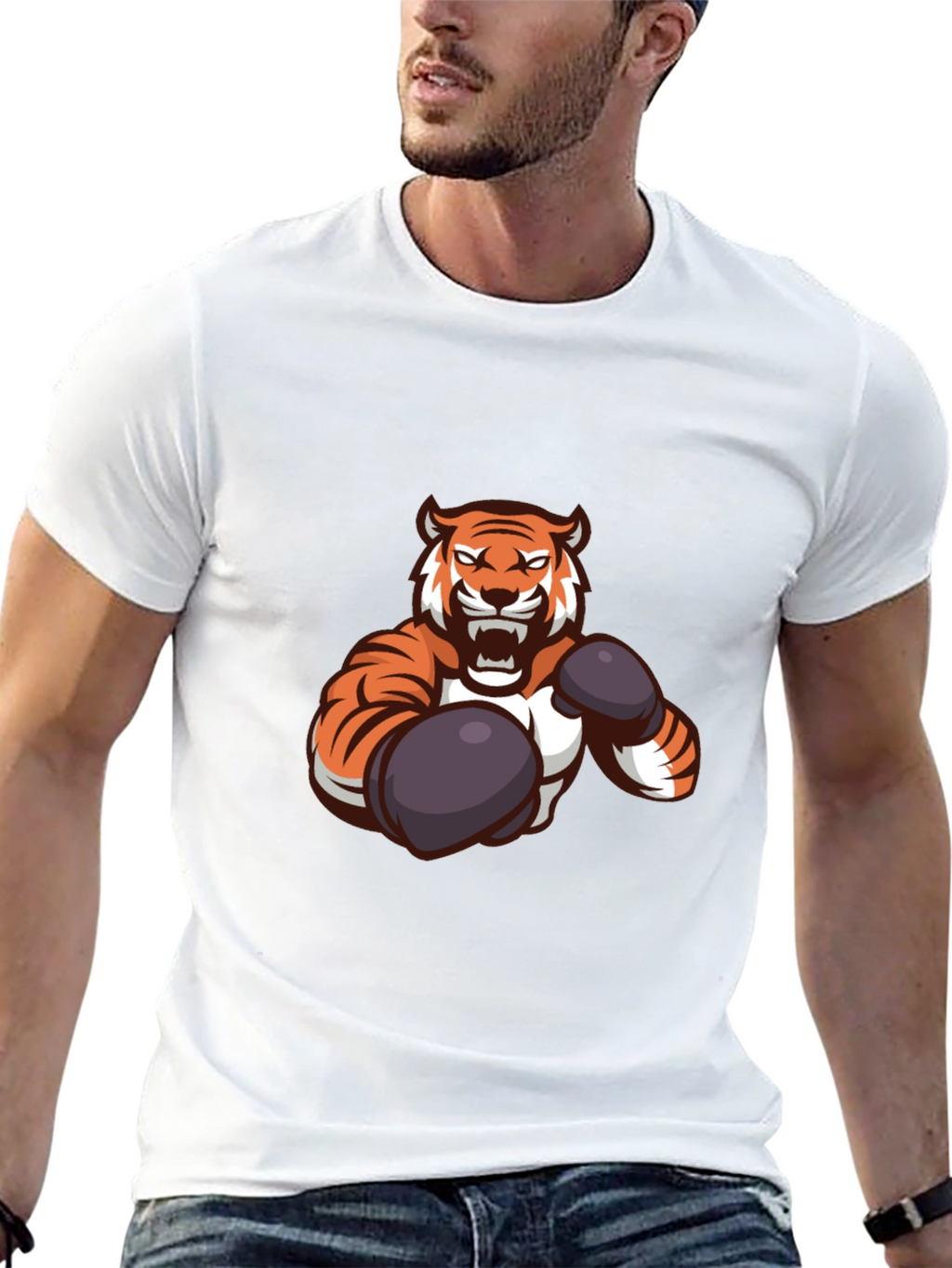 Tiger Boxer Graphic T-Shirt - Fierce Style