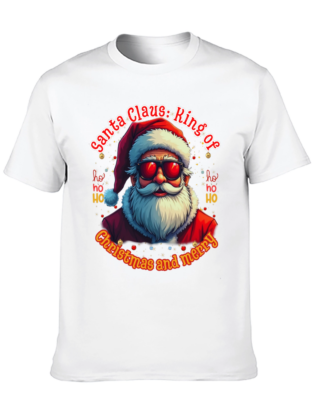 Santa Claus: Ring of Christmas and Merry T-Shirt