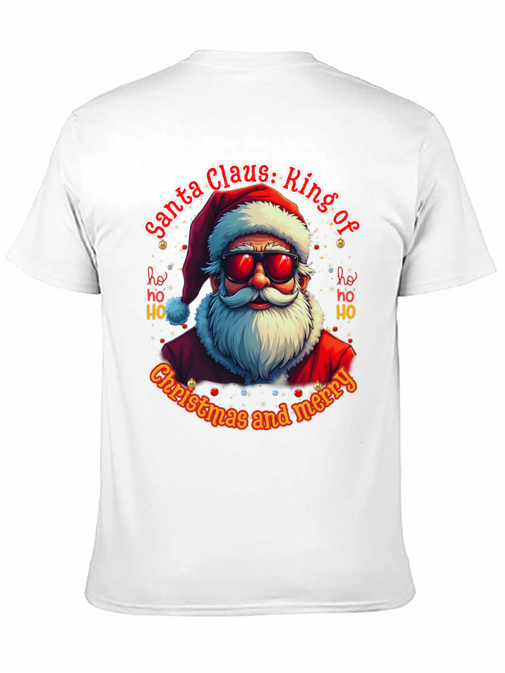 Santa Claus: Ring of Christmas and Merry T-Shirt