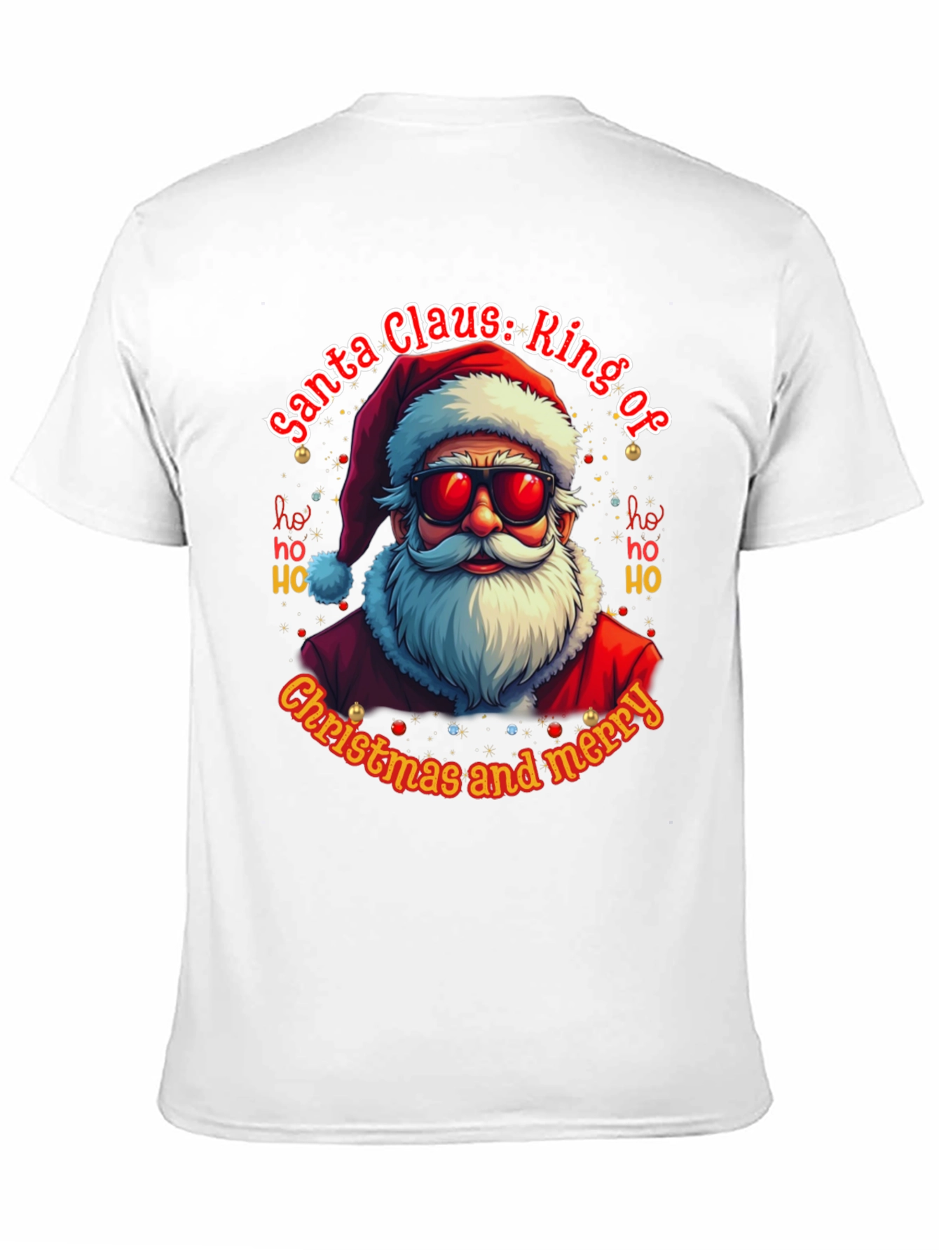 Santa Claus: Ring of Christmas and Merry T-Shirt