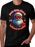 Santa Claus: Ring of Christmas and Merry T-Shirt