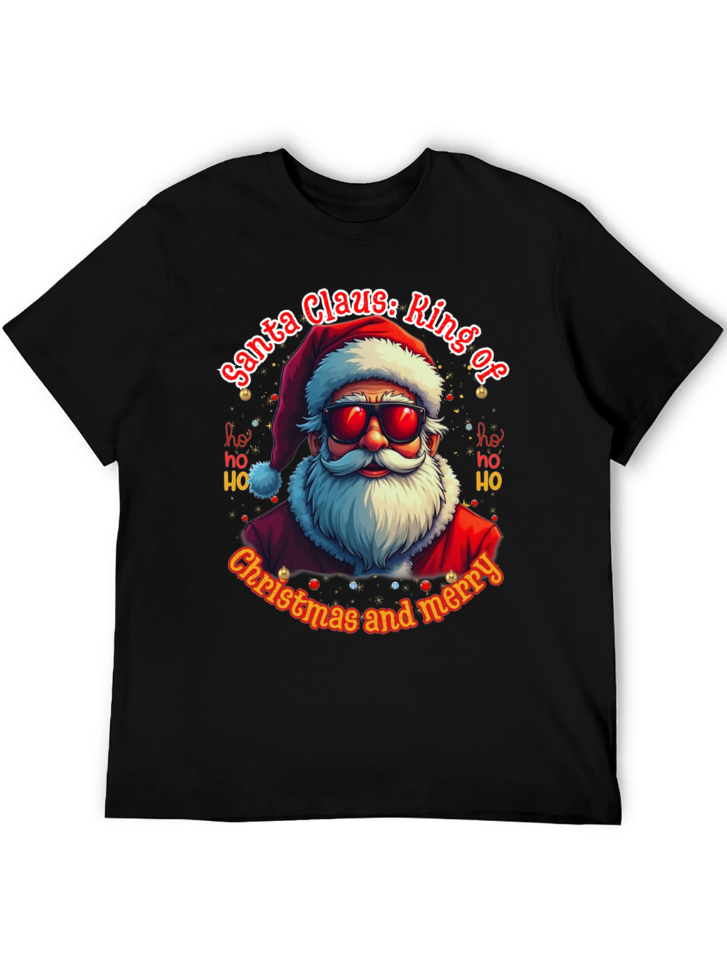 Santa Claus: Ring of Christmas and Merry T-Shirt