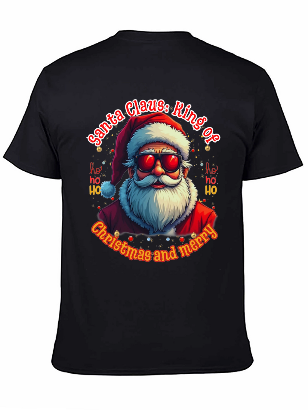 Santa Claus: Ring of Christmas and Merry T-Shirt