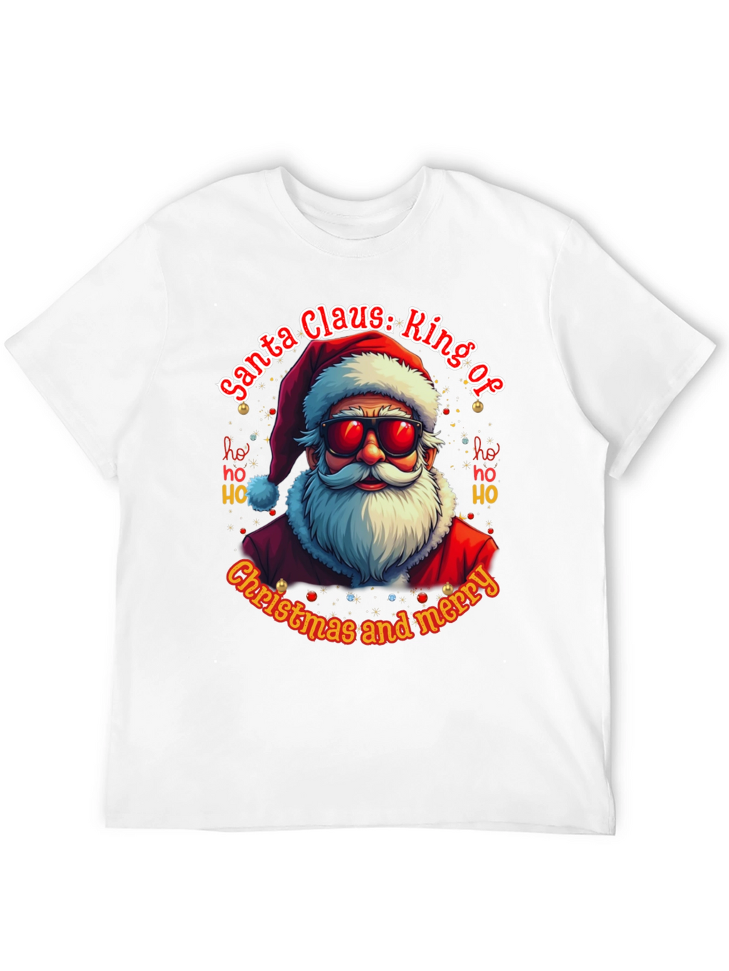 Santa Claus: Ring of Christmas and Merry T-Shirt