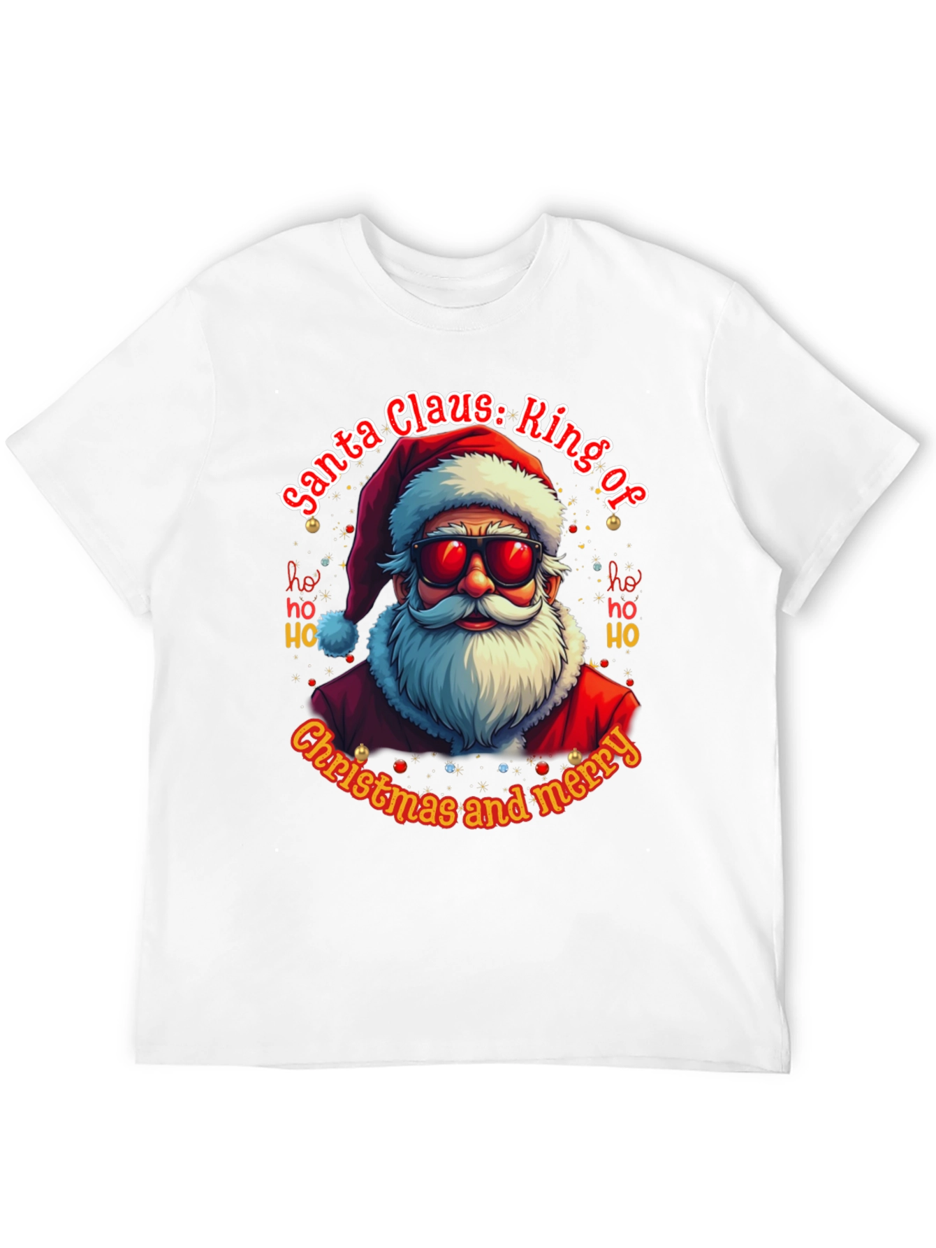 Santa Claus: Ring of Christmas and Merry T-Shirt