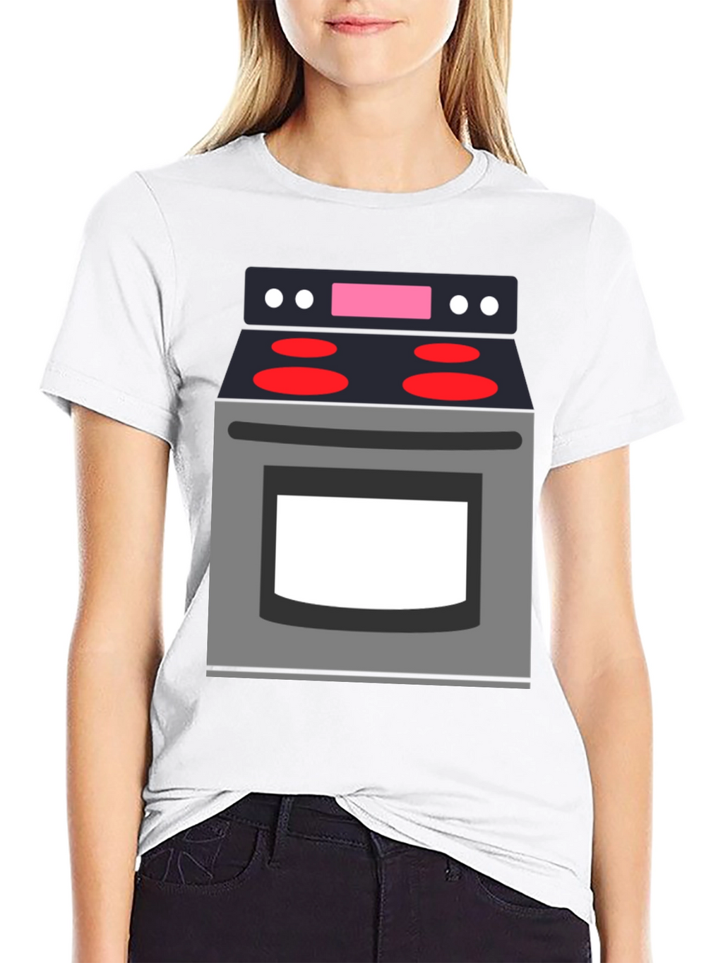 Novelty Graphic T-Shirt - Stove Top Design