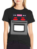 Novelty Graphic T-Shirt - Stove Top Design