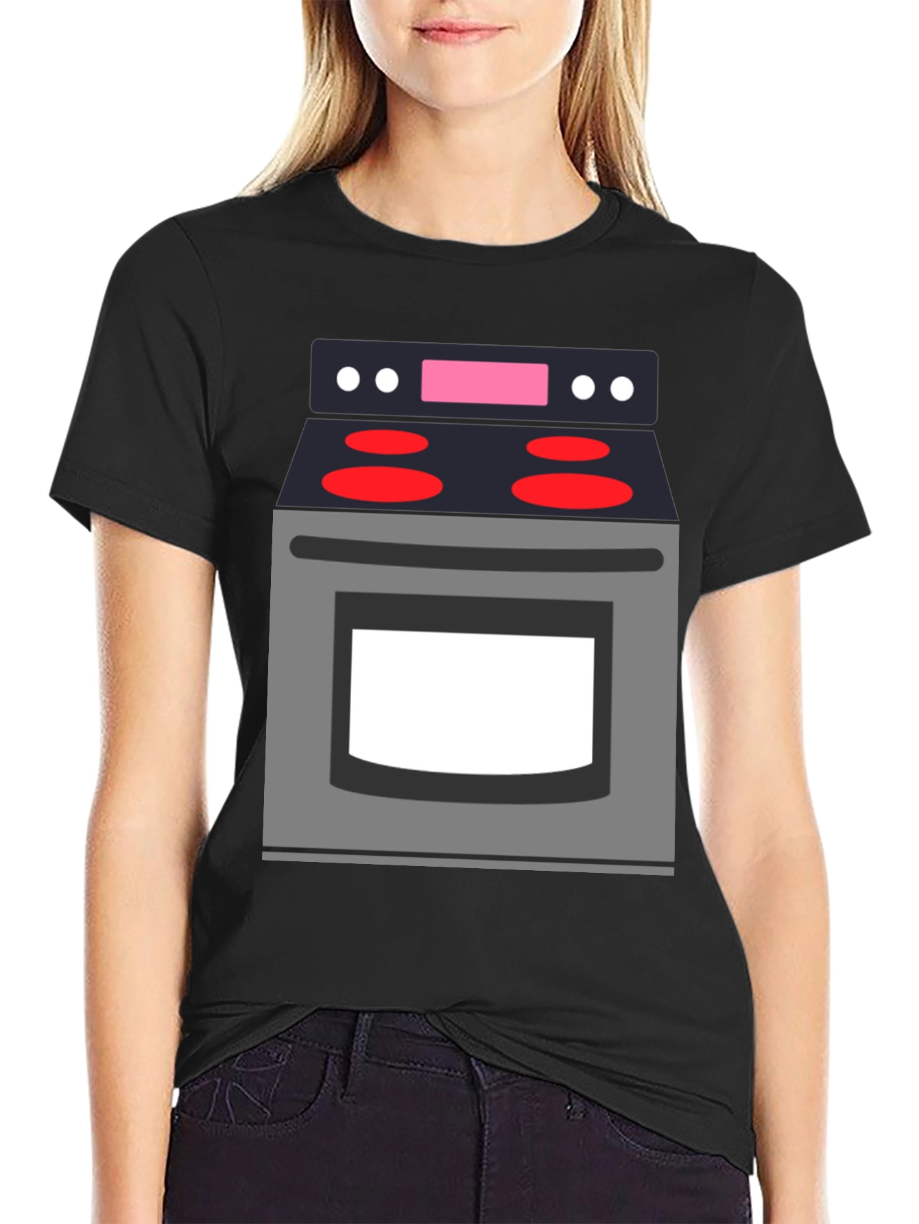 Novelty Graphic T-Shirt - Stove Top Design