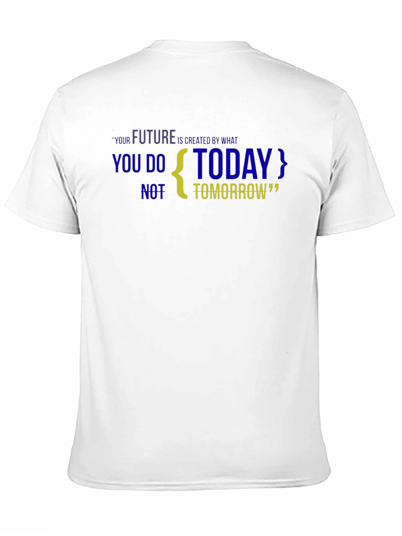 Motivational Black T-Shirt: Future is Created Today