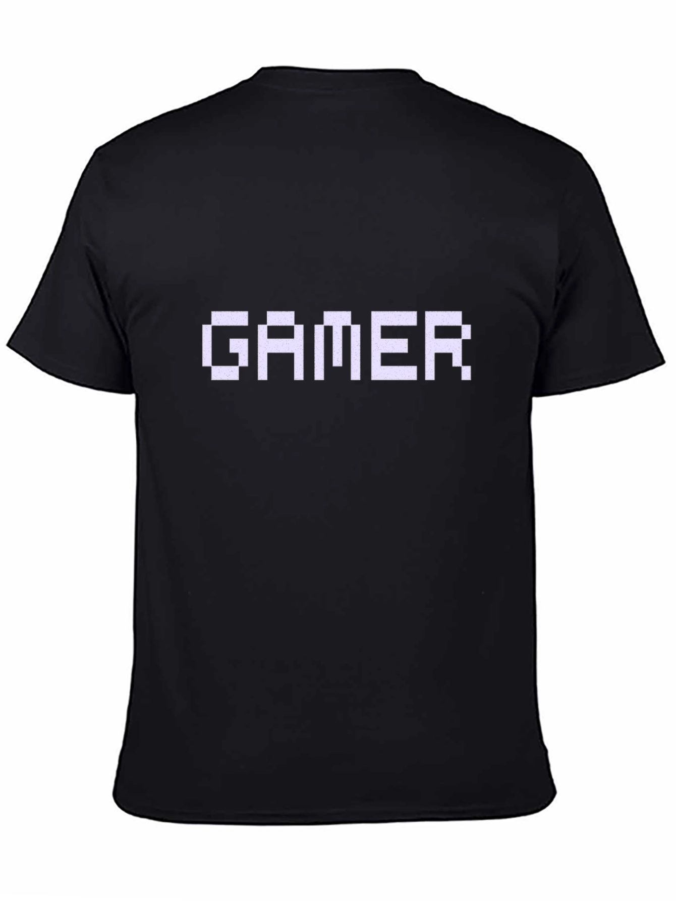 Gamer Pixel Art Black T-Shirt