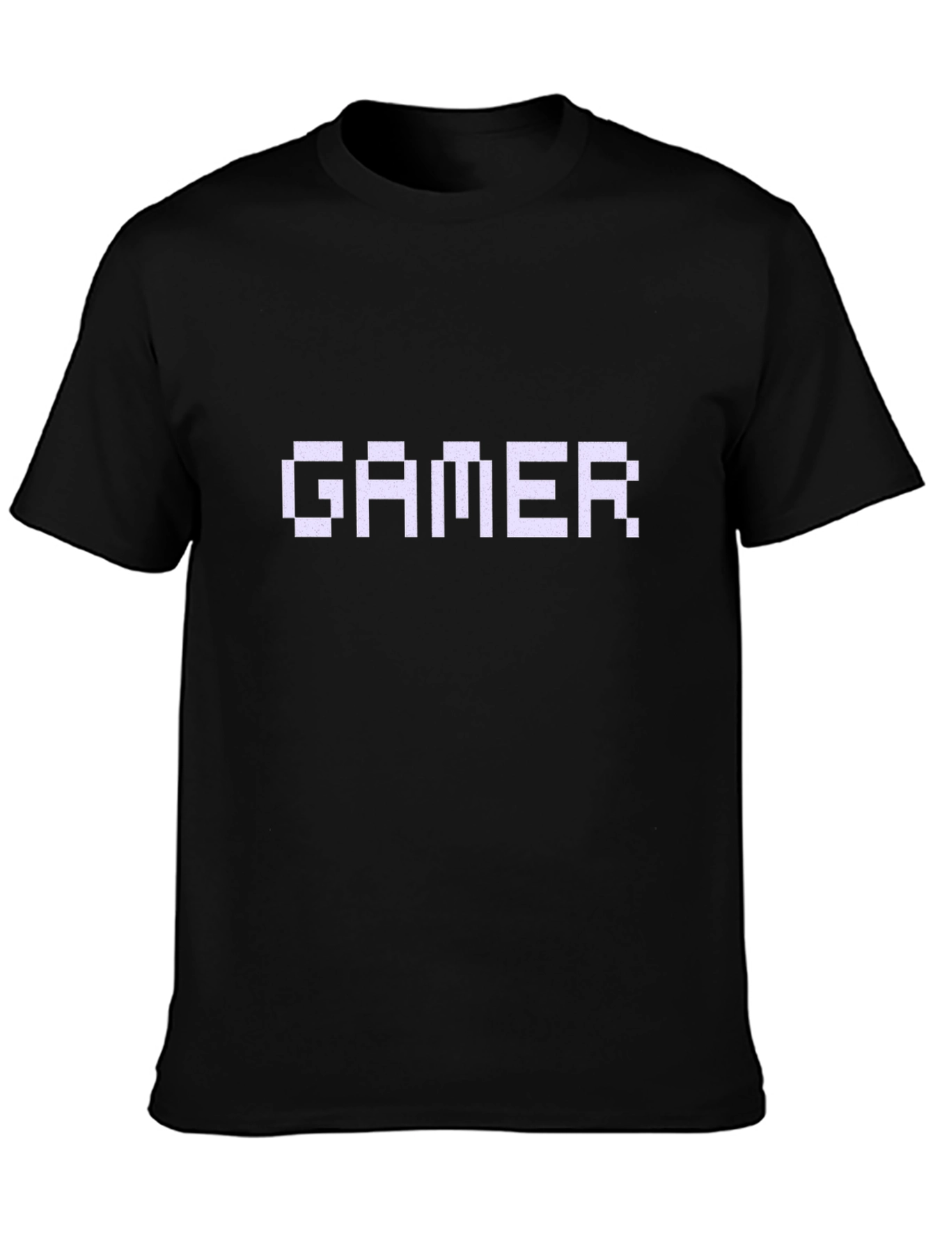 Gamer Pixel Art Black T-Shirt