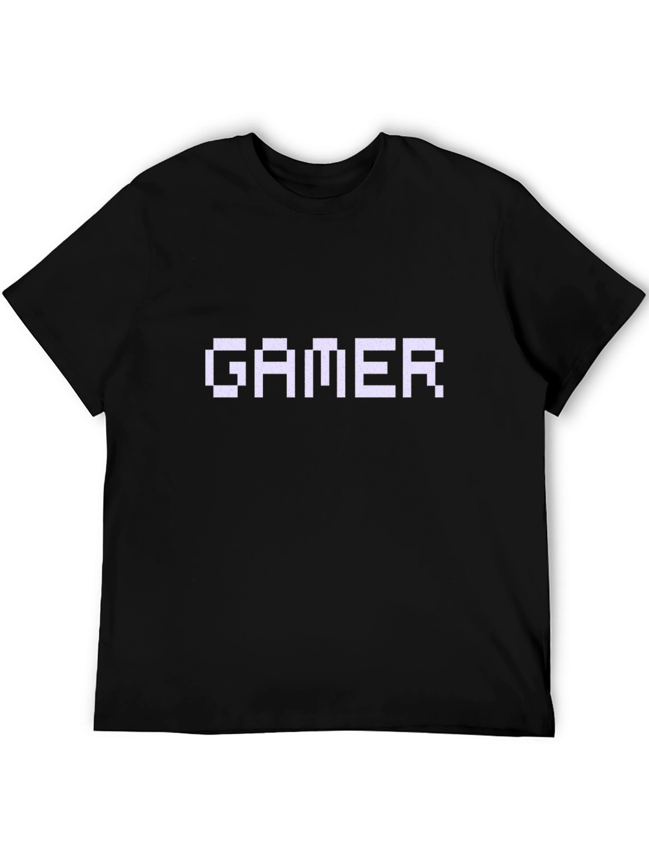 Gamer Pixel Art Black T-Shirt
