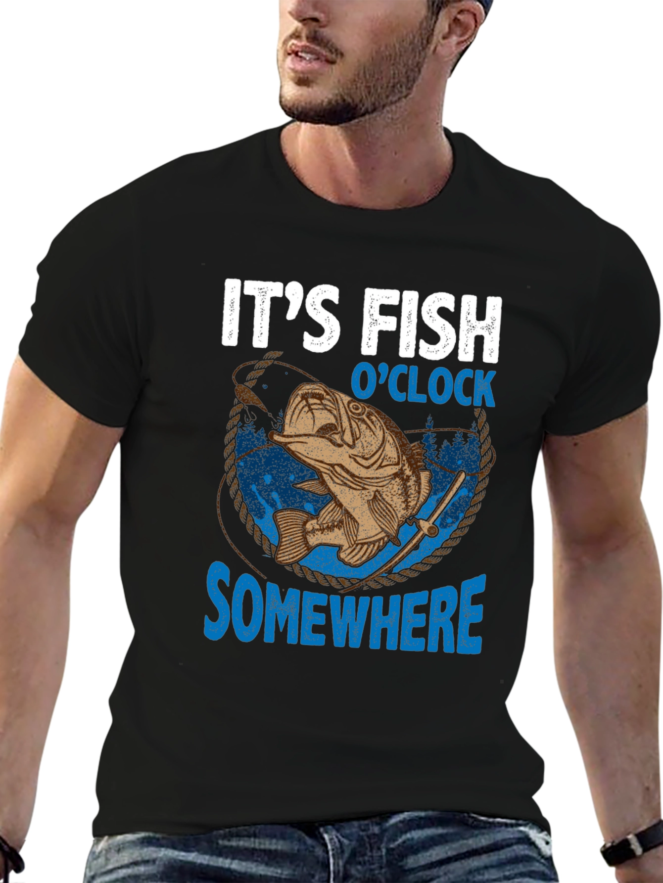 Its Fish OClock Somewhere Graphic Tee