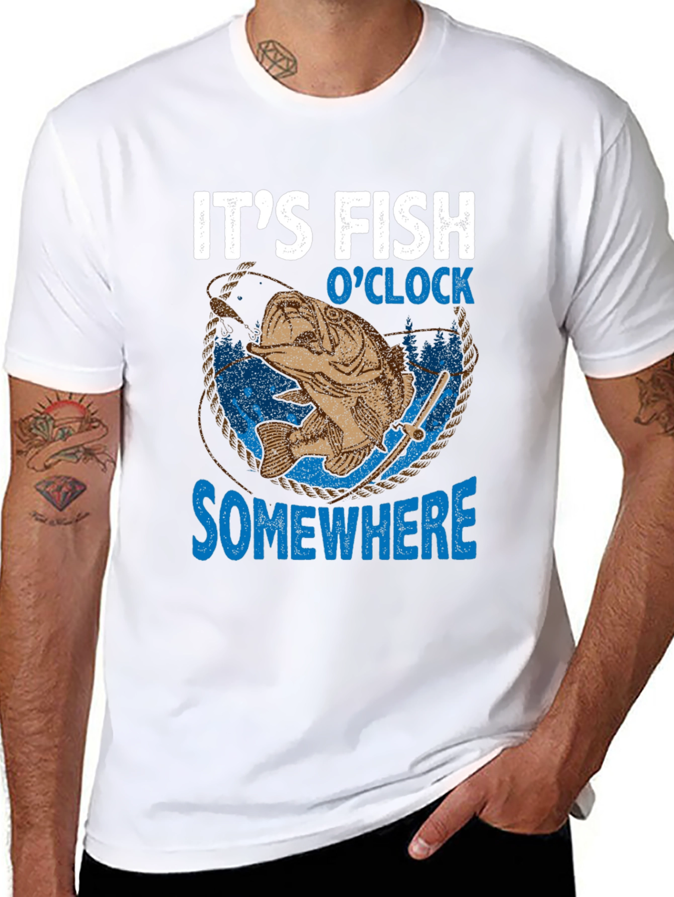 Its Fish OClock Somewhere Graphic Tee