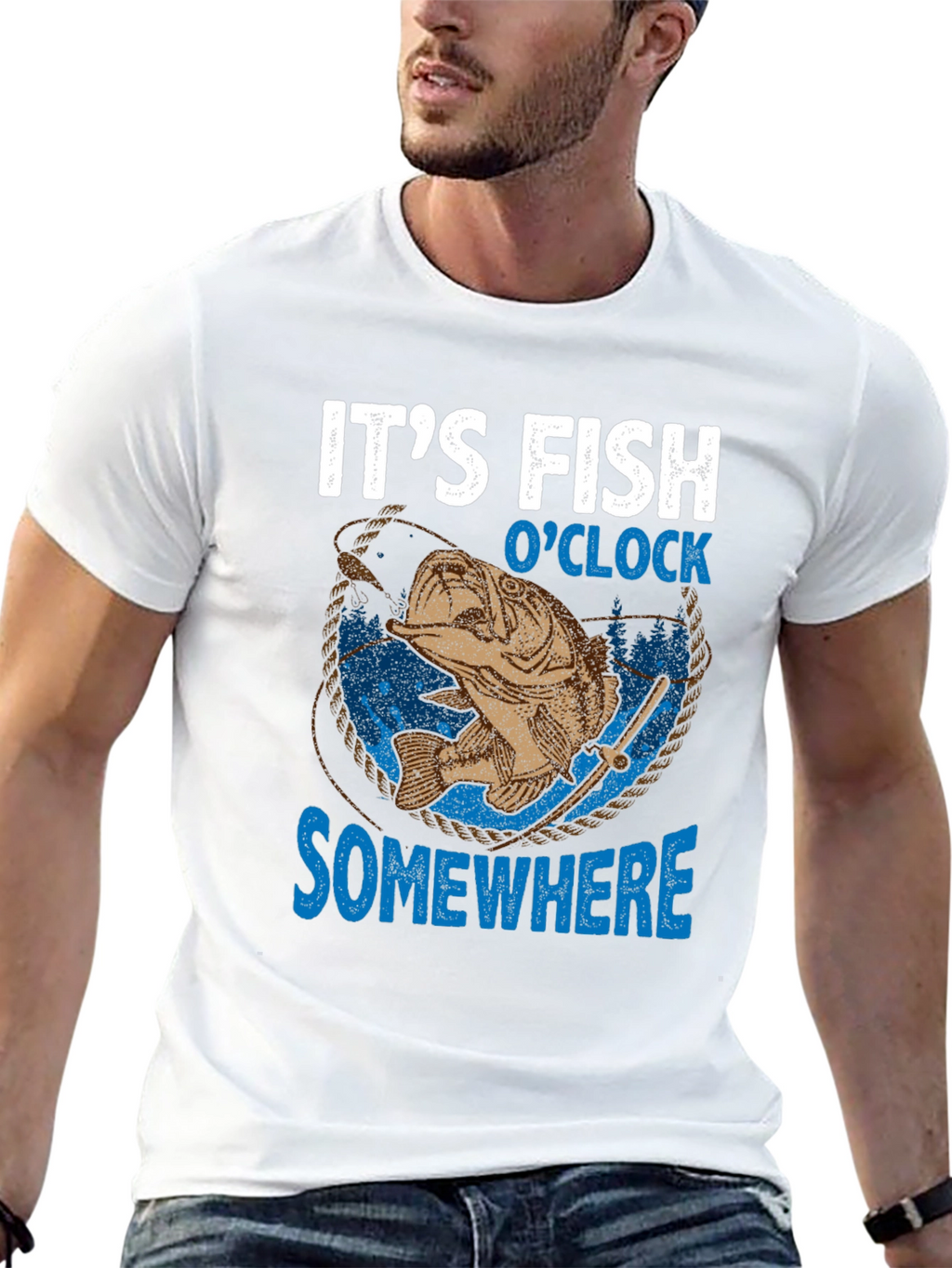 Its Fish OClock Somewhere Graphic Tee