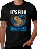 Its Fish OClock Somewhere Graphic Tee