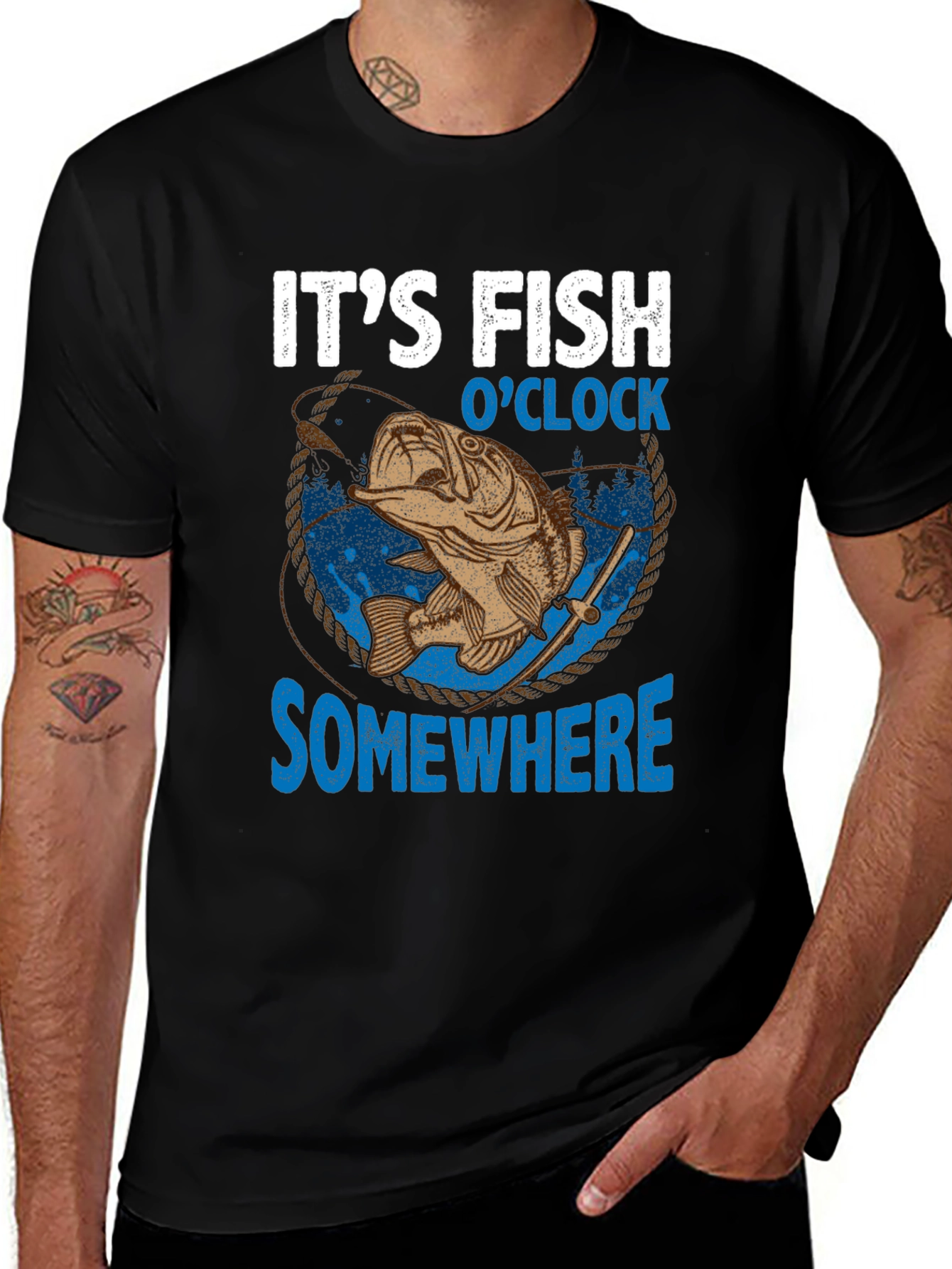 Its Fish OClock Somewhere Graphic Tee