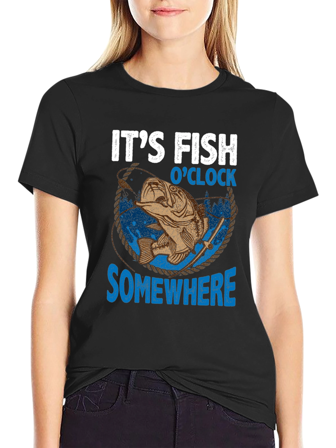 Its Fish OClock Somewhere Graphic Tee