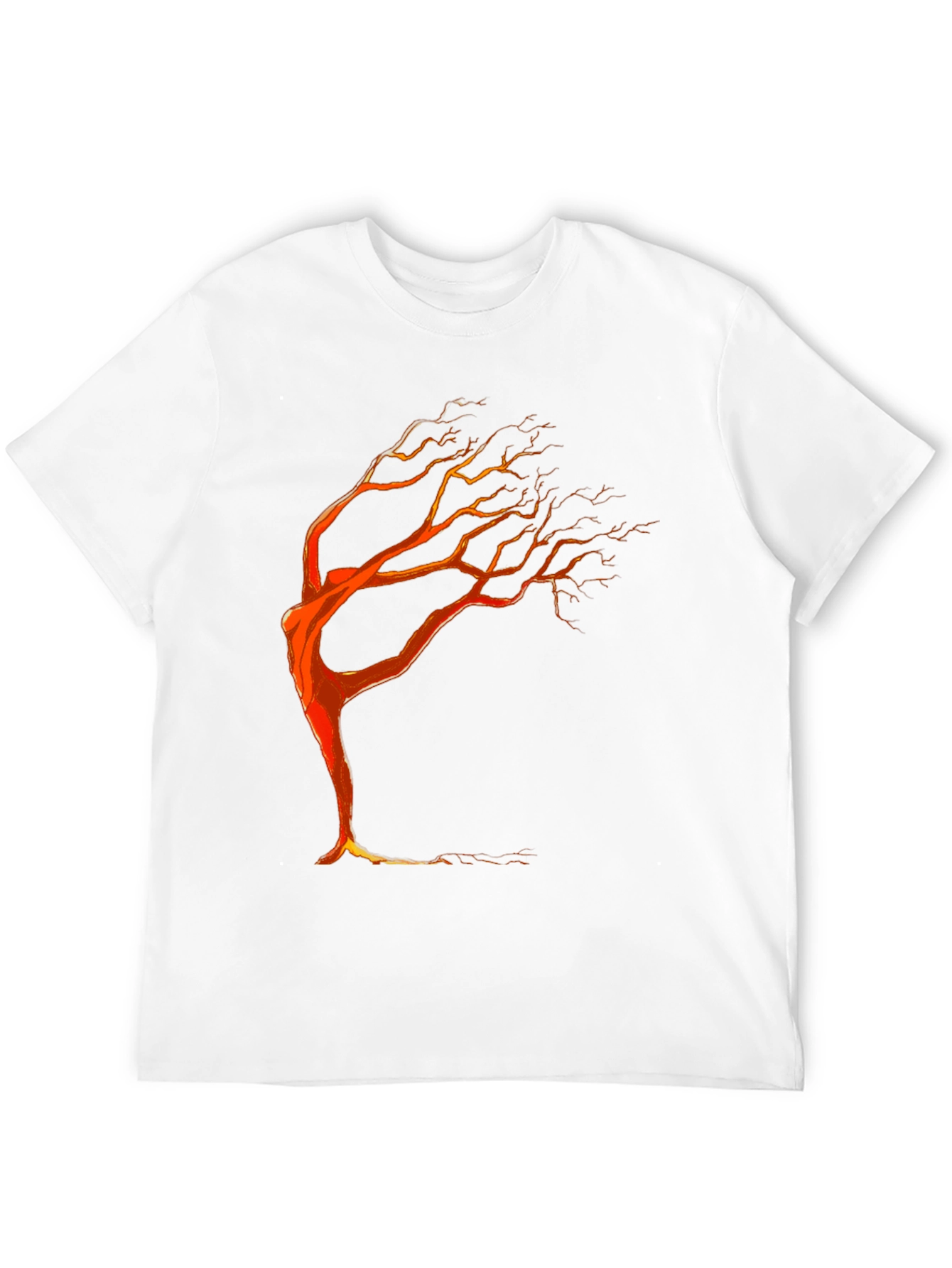 Tree Silhouette Graphic Tee - Black Unisex T-Shirt