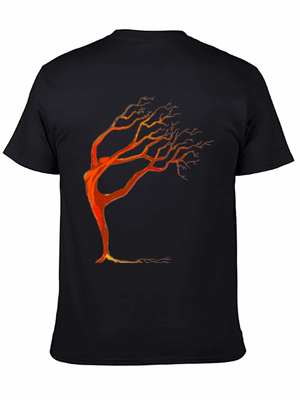 Tree Silhouette Graphic Tee - Black Unisex T-Shirt