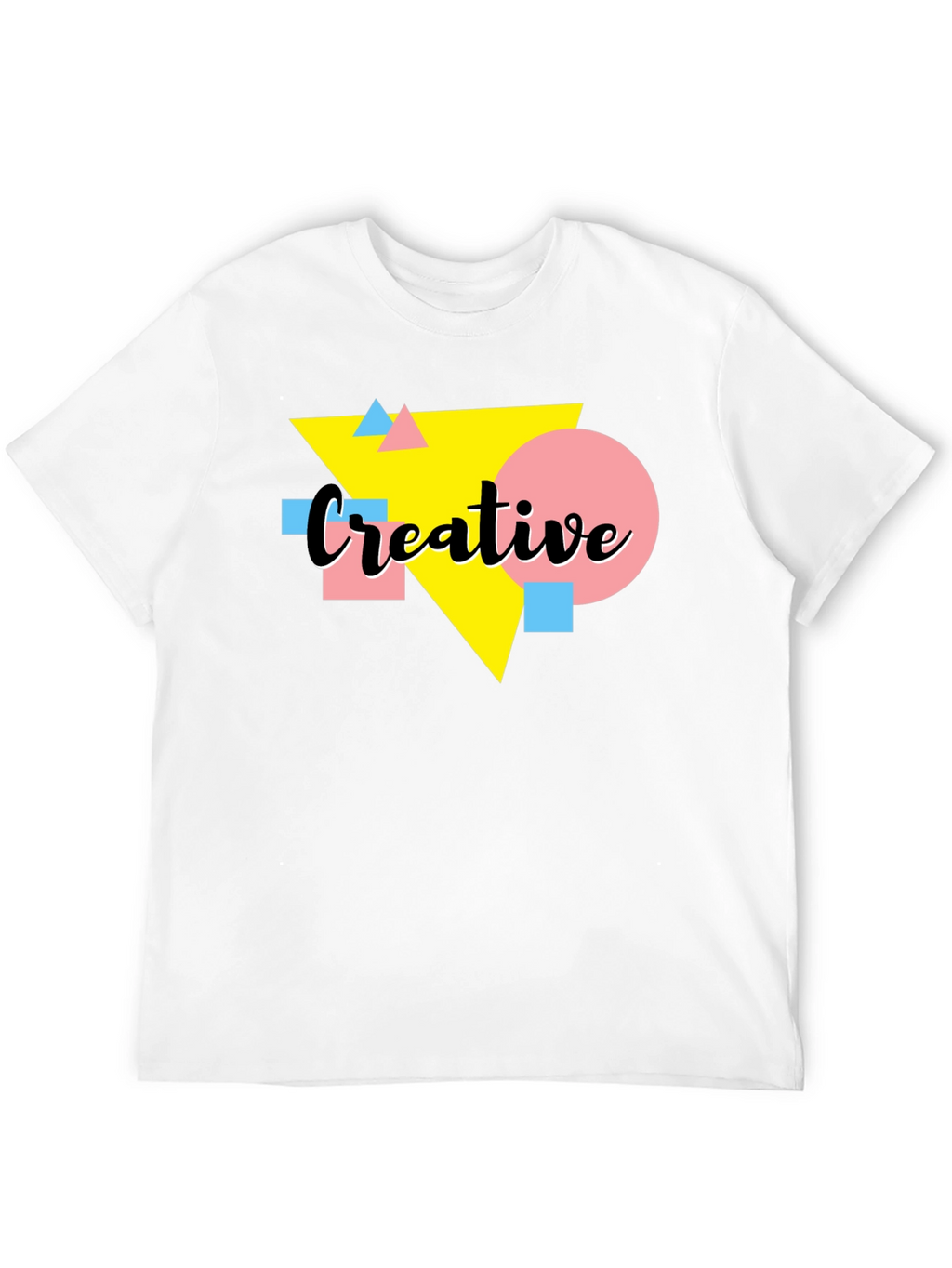 Creative Graphic Tee - Black T-Shirt