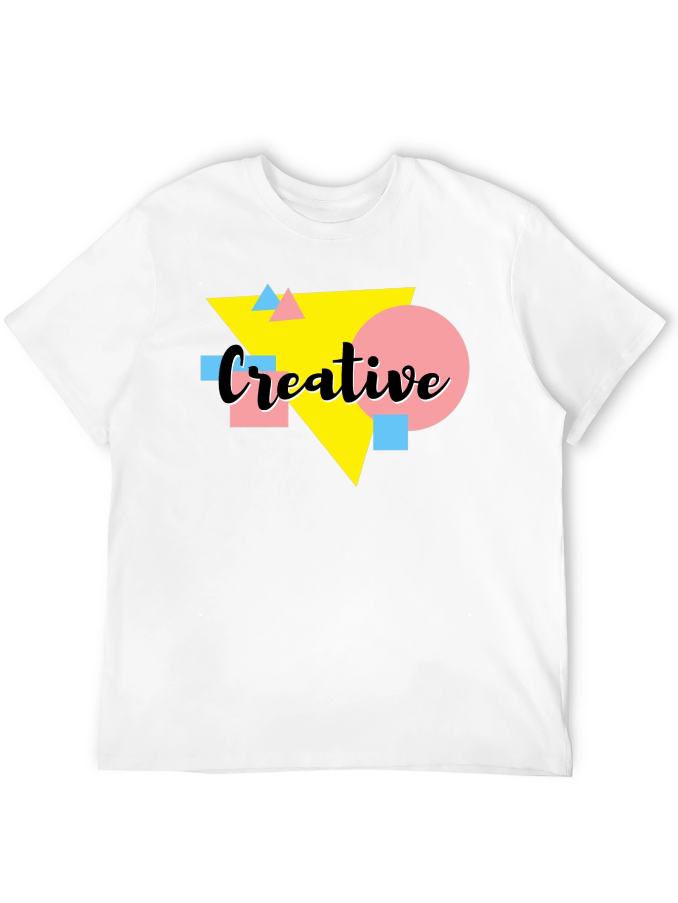 Creative Graphic Tee - Black T-Shirt