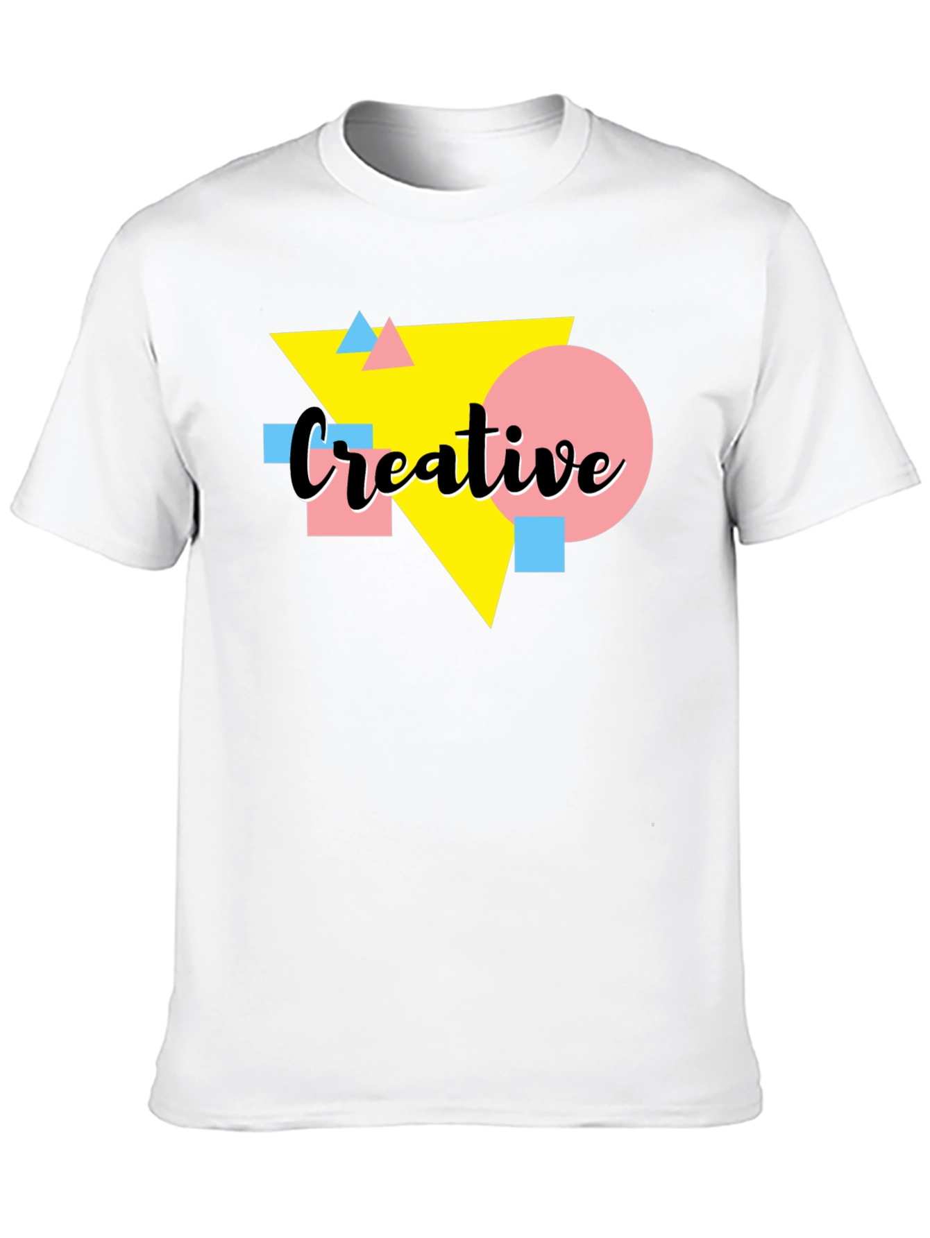 Creative Graphic Tee - Black T-Shirt