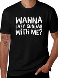 Wanna Lazy Sunday With Me? Graphic Tee