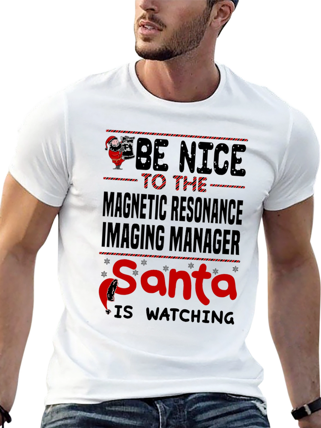 Funny MRI Manager Santa Christmas T-Shirt