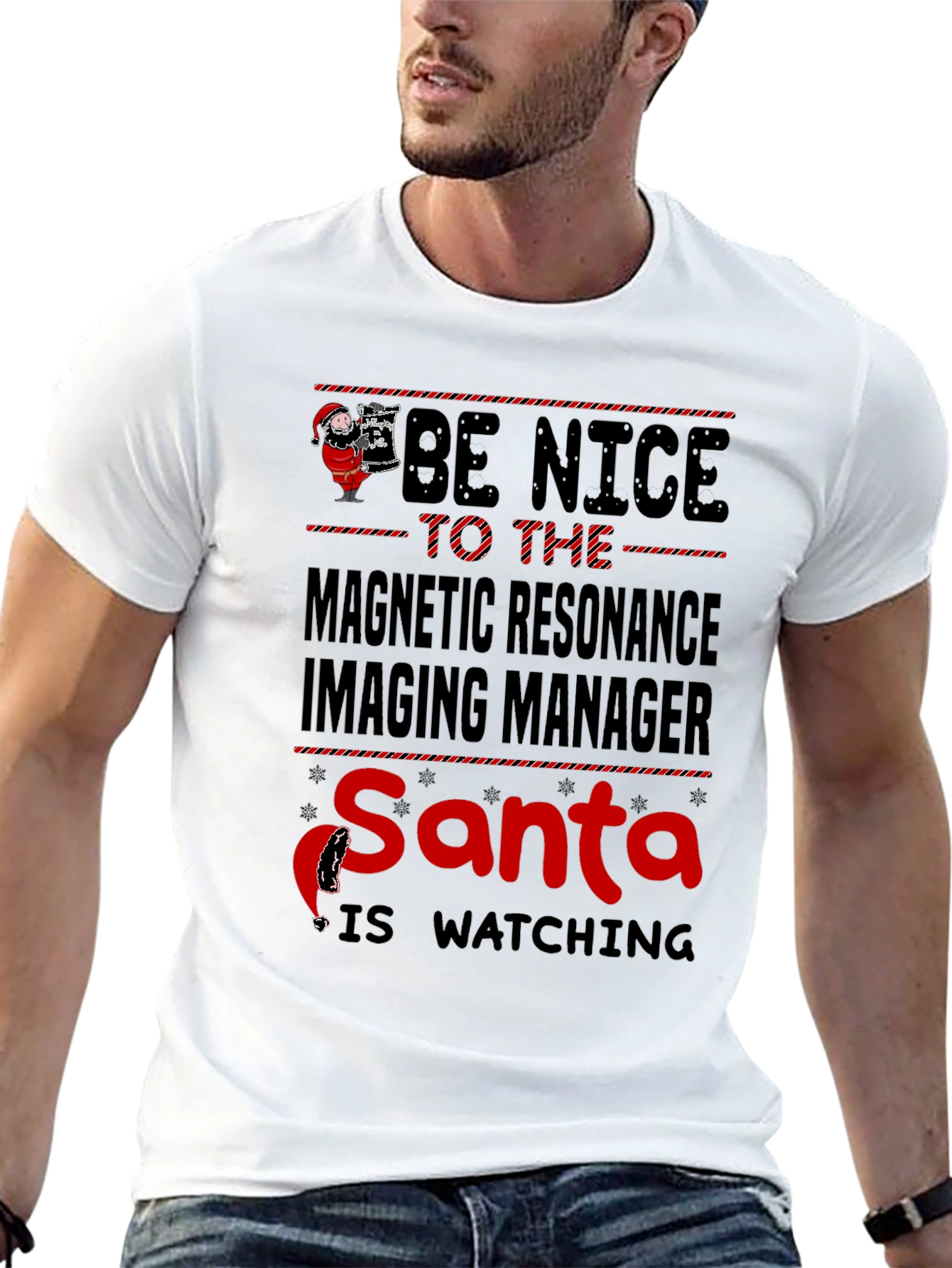 Funny MRI Manager Santa Christmas T-Shirt