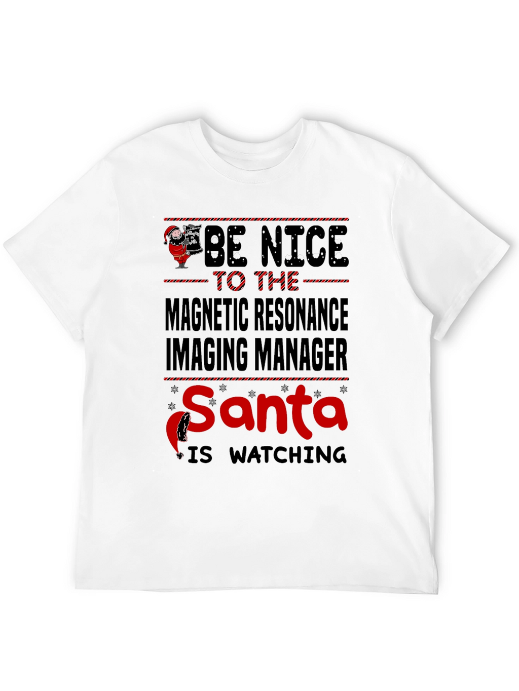 Funny MRI Manager Santa Christmas T-Shirt