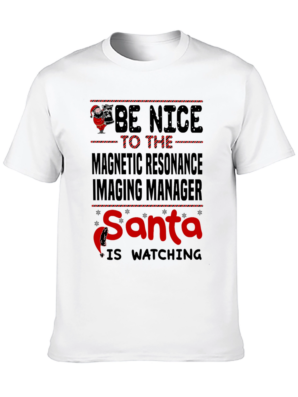 Funny MRI Manager Santa Christmas T-Shirt