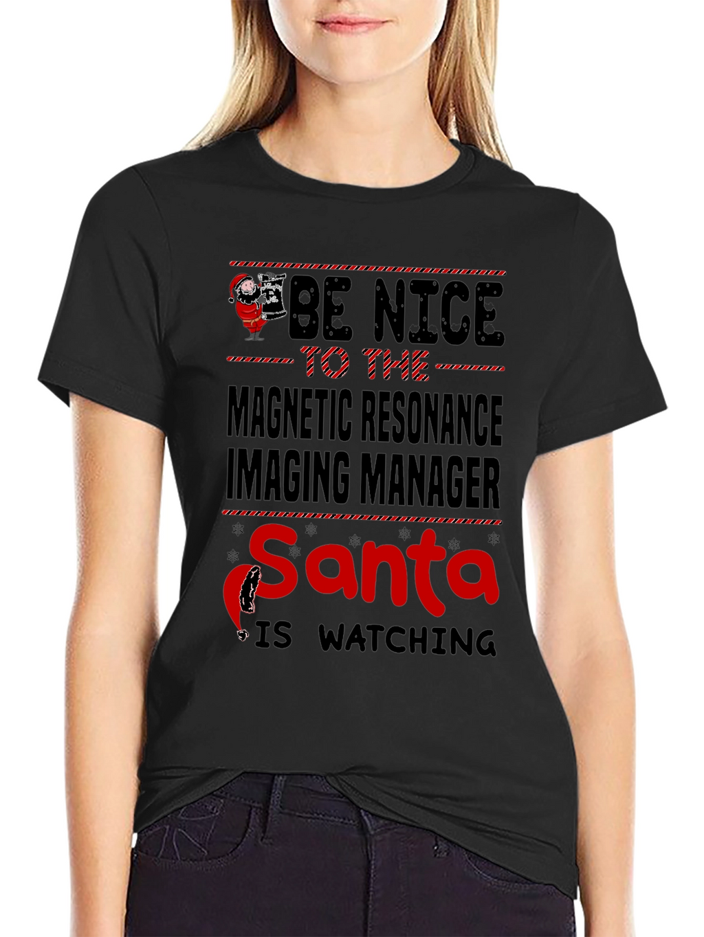 Funny MRI Manager Santa Christmas T-Shirt