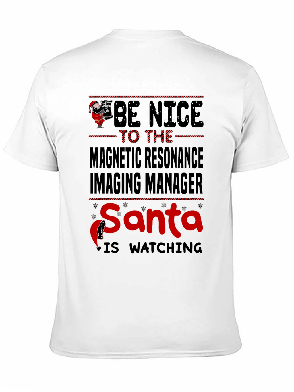 Funny MRI Manager Santa Christmas T-Shirt