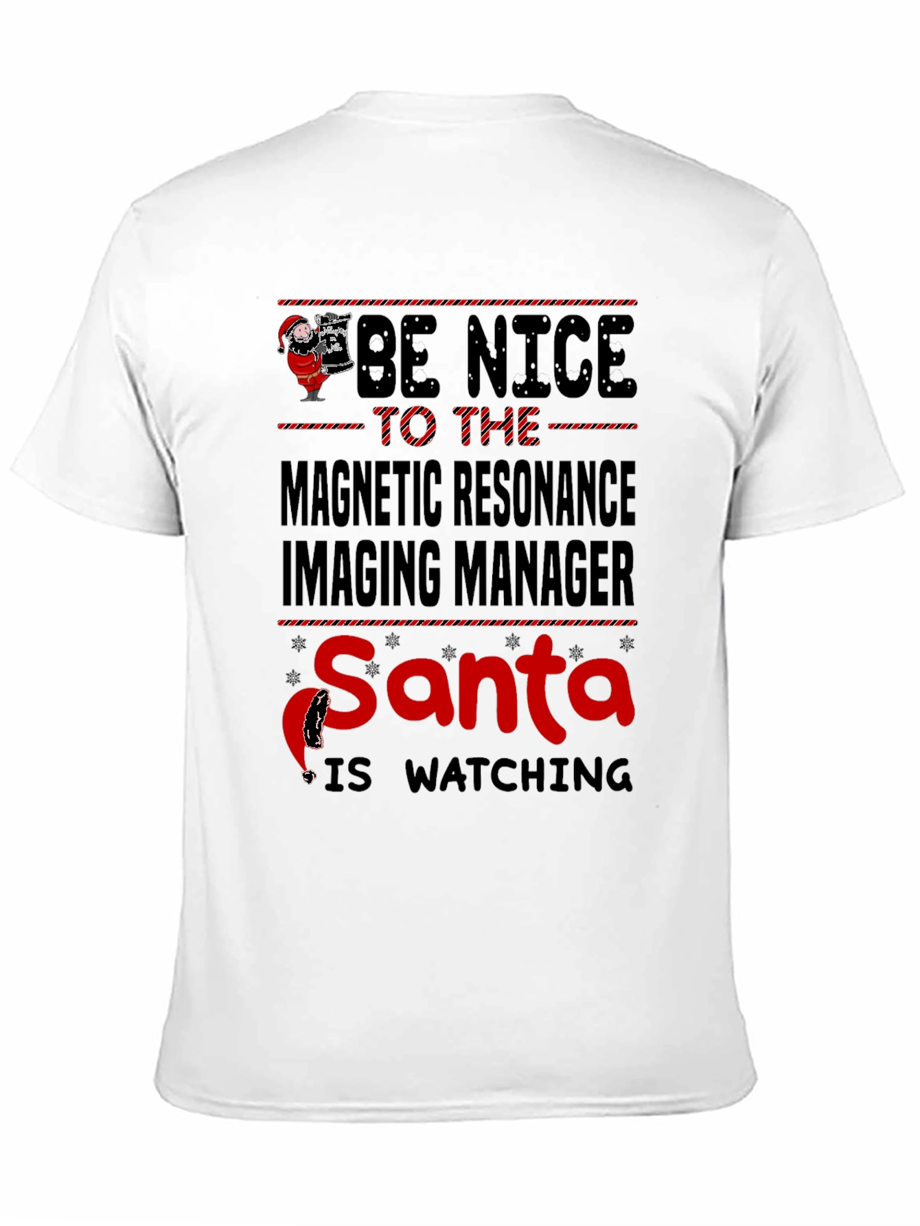 Funny MRI Manager Santa Christmas T-Shirt