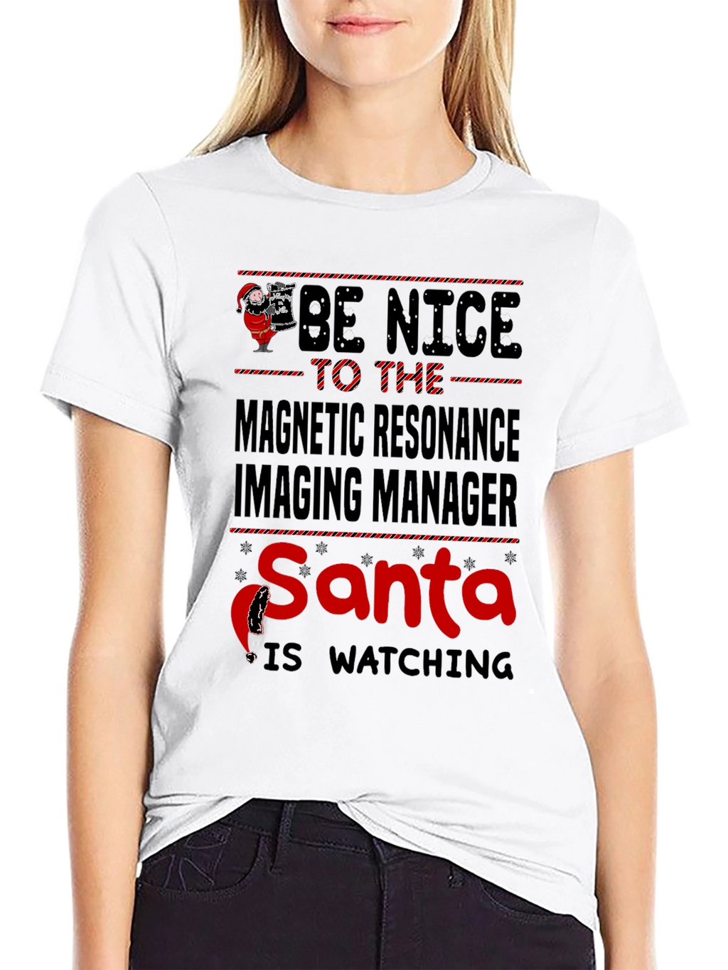 Funny MRI Manager Santa Christmas T-Shirt