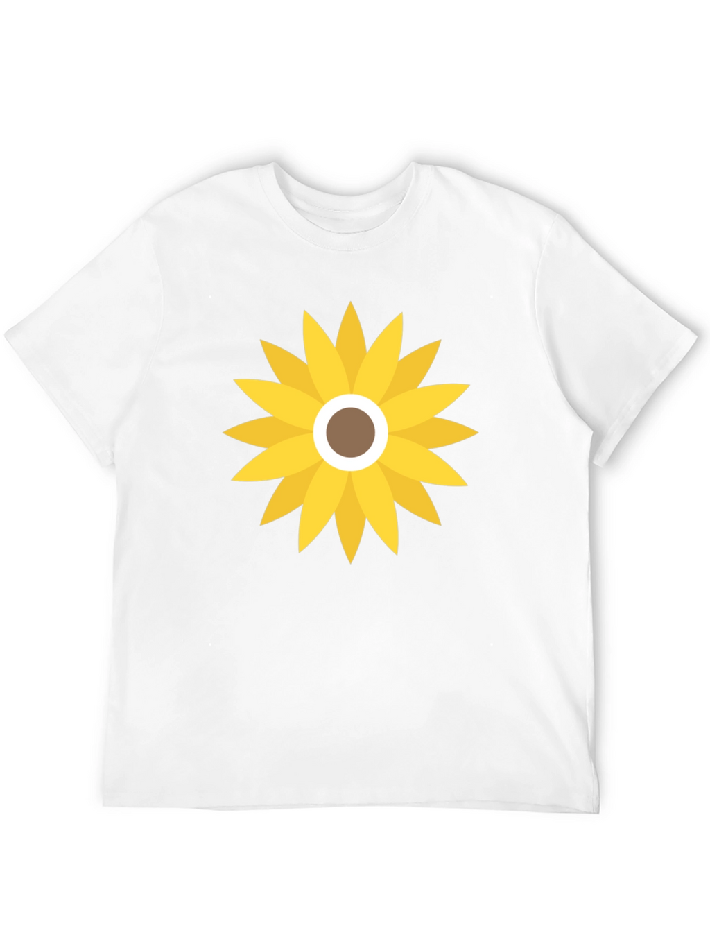 Sunflower Graphic Print Black T-Shirt