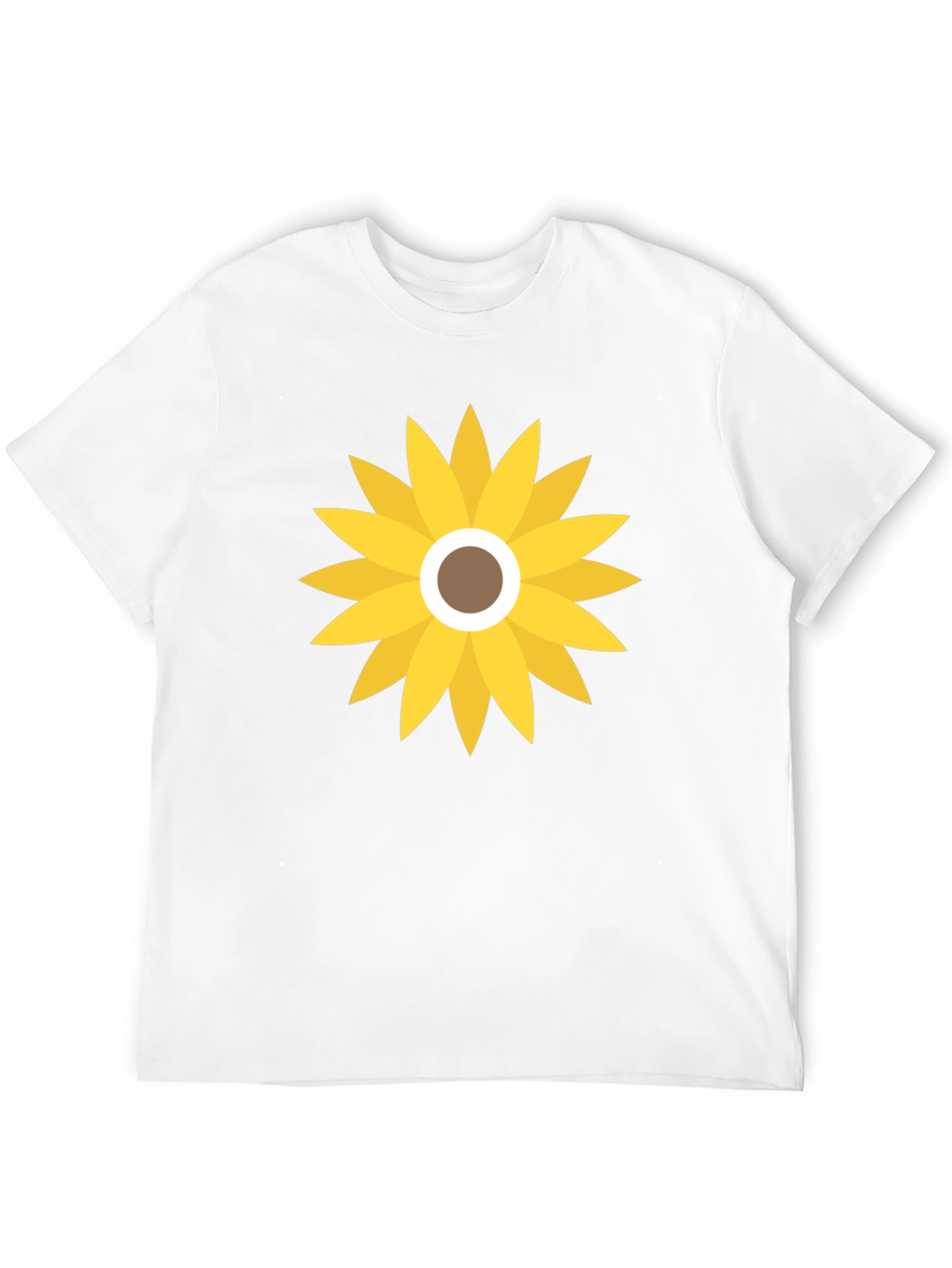 Sunflower Graphic Print Black T-Shirt