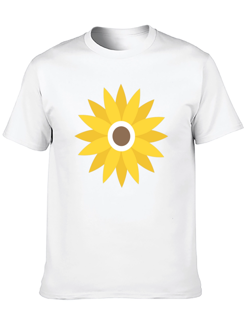 Sunflower Graphic Print Black T-Shirt