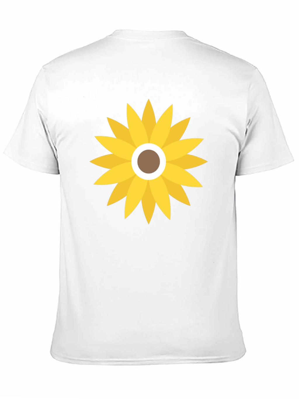 Sunflower Graphic Print Black T-Shirt