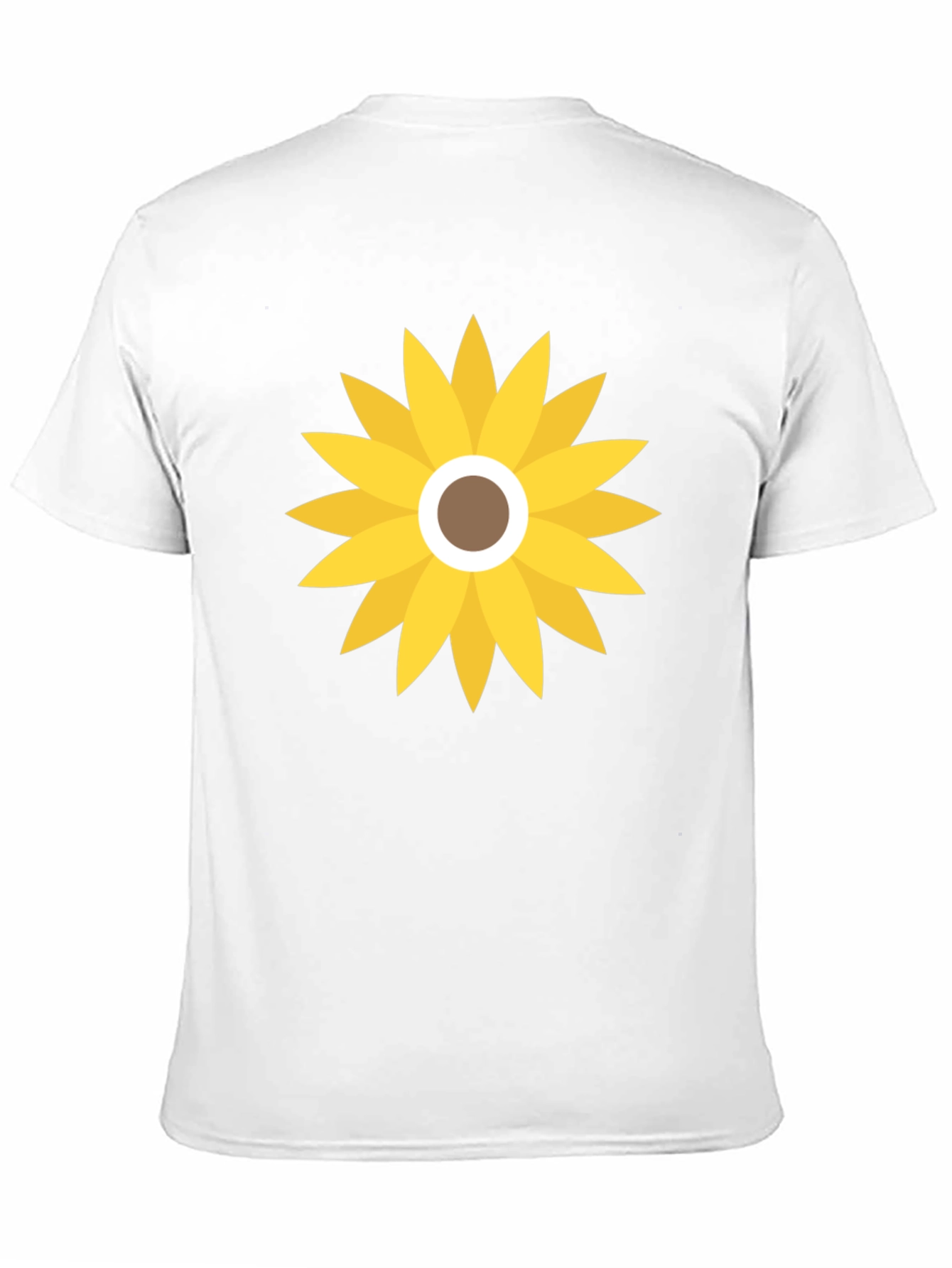 Sunflower Graphic Print Black T-Shirt