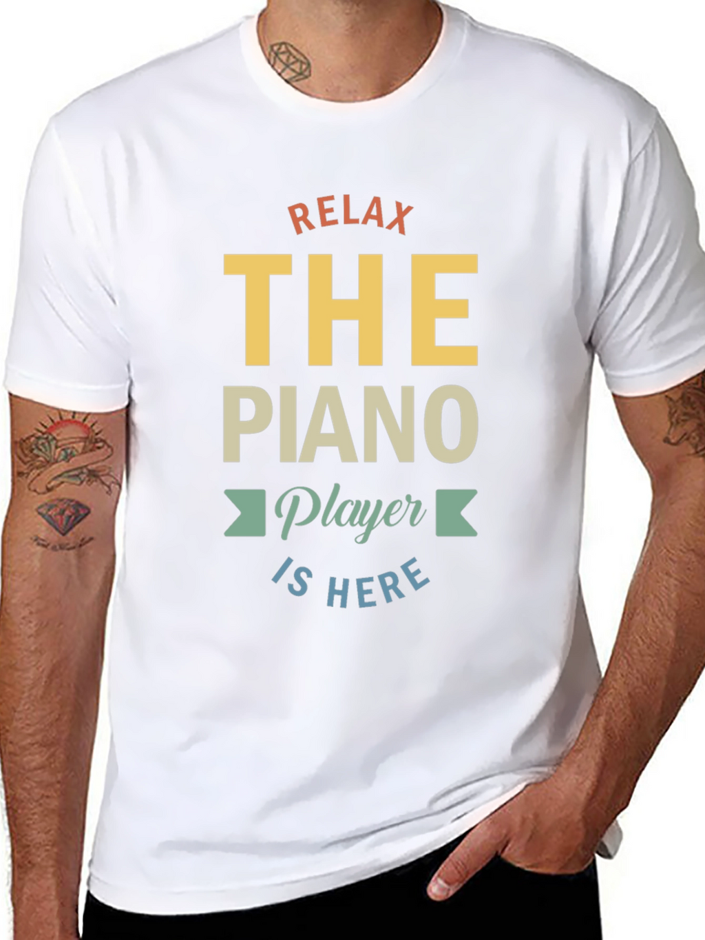Relax The Piano Player Is Here Graphic T-Shirt
