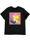 Kawaii Cat Playing Piano T-Shirt