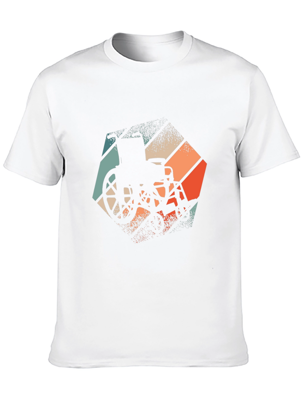 Retro Wheelchair Graphic Tee - Black Unisex T-Shirt