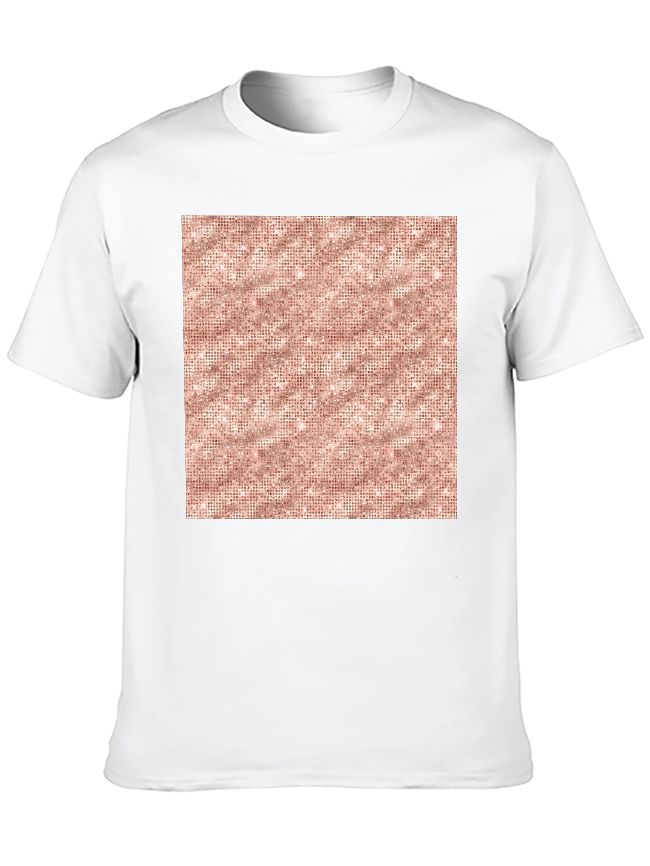 Stylish Black Tee with Geometric Print