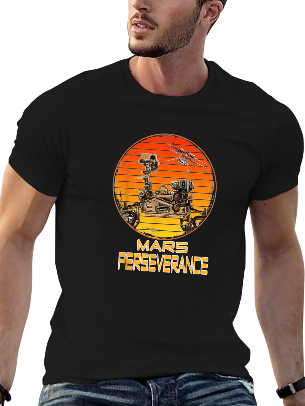 Mars Perseverance T-Shirt - Black
